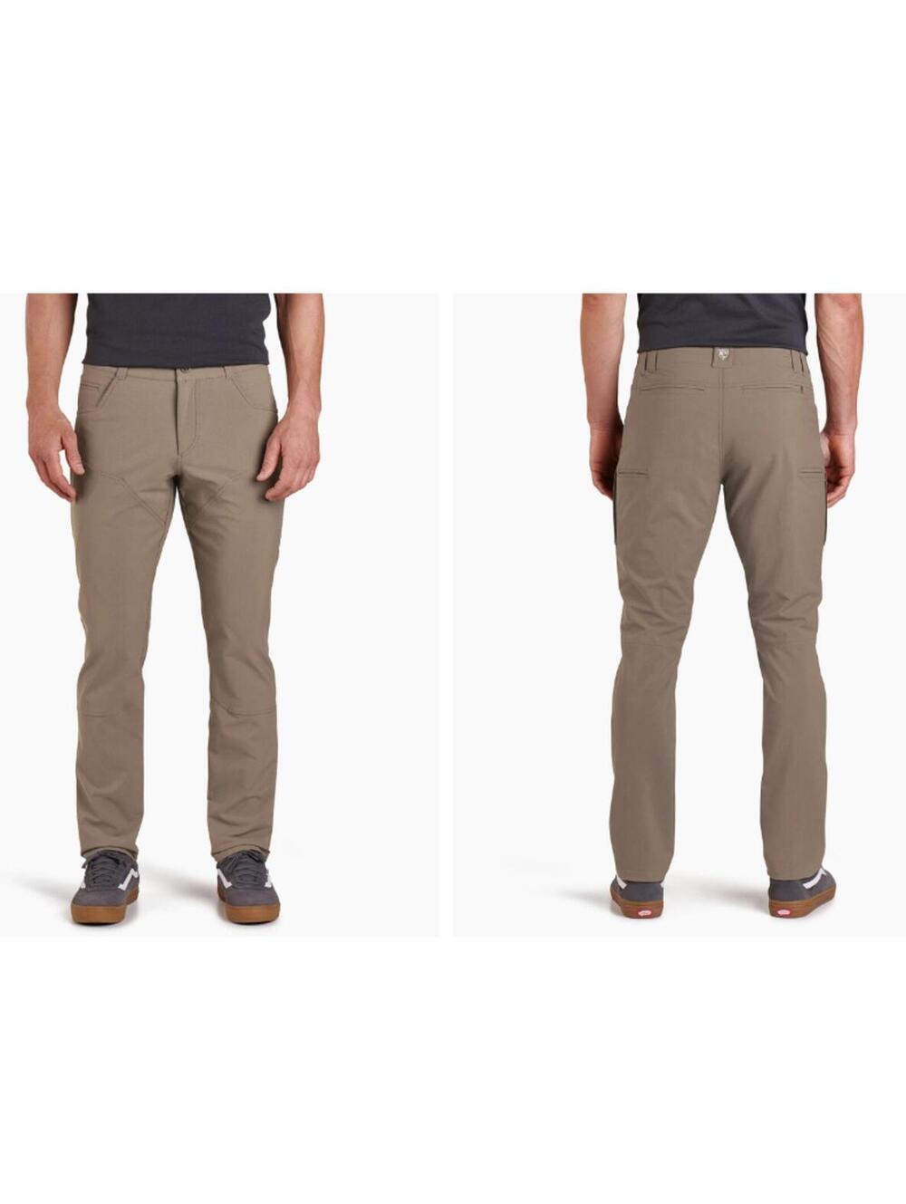 Kuhl Resistor Chino Pants 40x32 Brown Tapered Stretch Outdoor Hiking Utility NWT